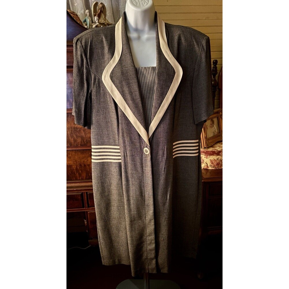 Perceptions Size 16 Women’s One Piece Dress 42” Bust 40” Waist Gray